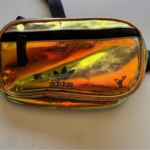 Adidas Iridescent Gold and Orange Waist Bag